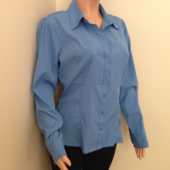 Apt 9 Tops - Light Stretch Button Down Ladies Shirt-Large